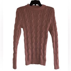 SHEIN Blush Pink Knitted Sweater in Women’s Large